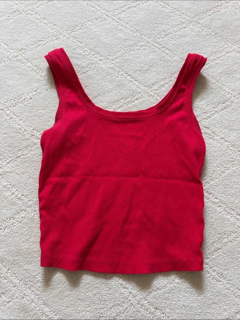 wild fable Ribbed Tank Top in Bright Red
